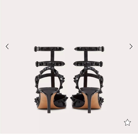 VALENTINO PATENT ROCKSTUD PUMPS WITH MATCHING STRAPS AND STUDS - Picture 4 of 14